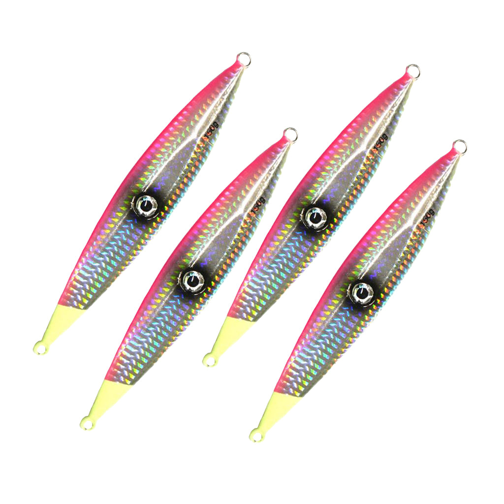 4pcs 150g Heavy Fishing Lures Metal Baits Casting Lures Deep Spoon Bass Jigs