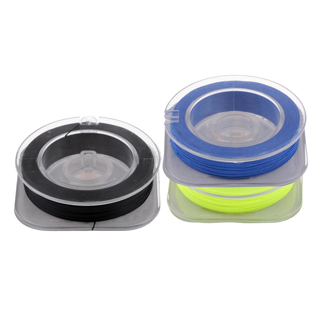 3pcs 50m Fishing Rod Guide Ring Wrapping Line Rod Building Wrapping Threads