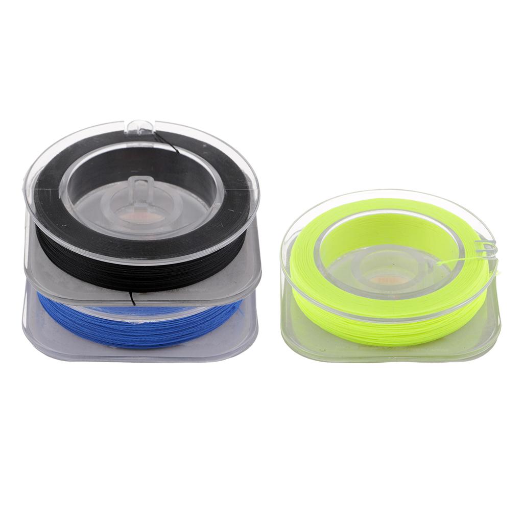 3pcs 50m Fishing Rod Guide Ring Wrapping Line Rod Building Wrapping Threads
