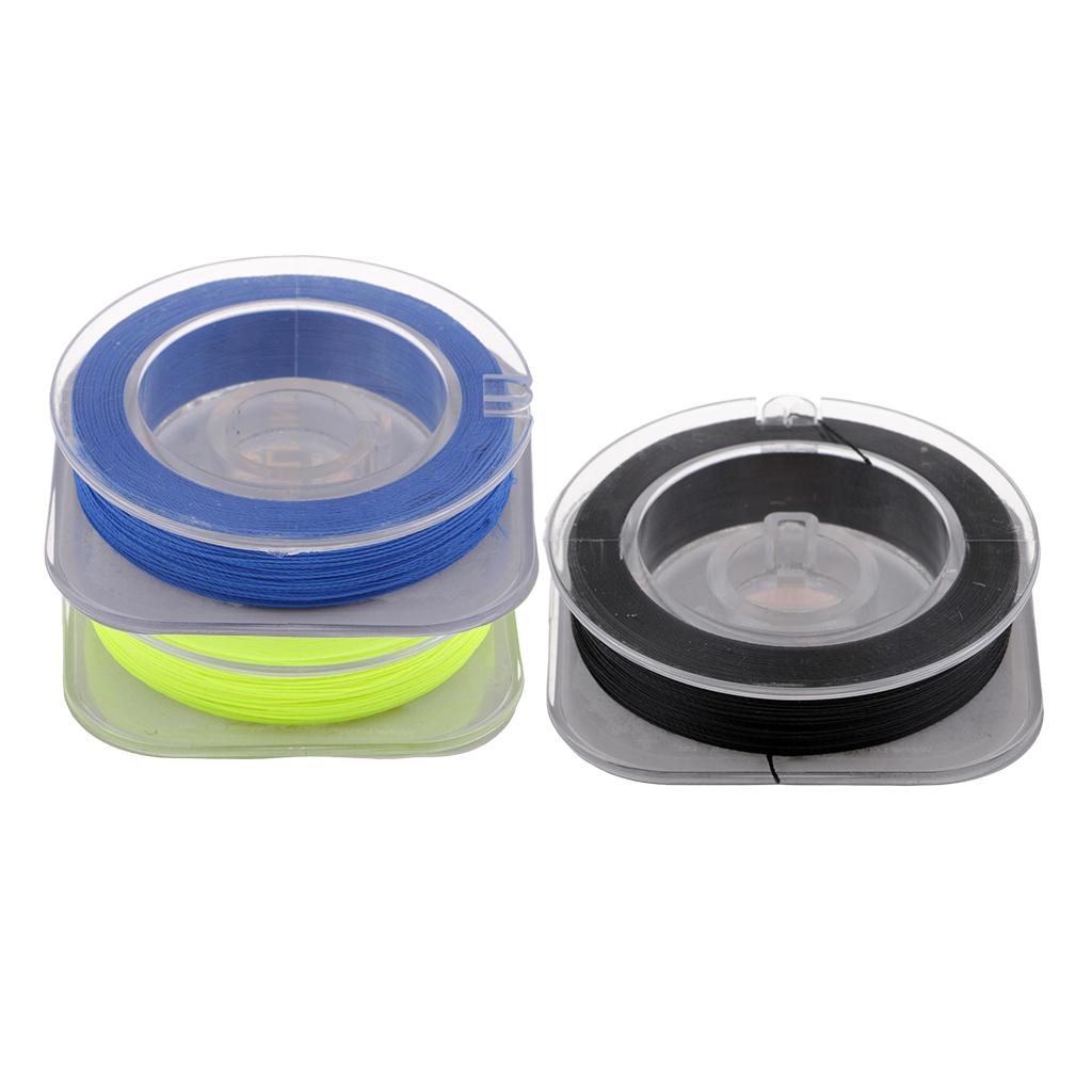 3pcs 50m Fishing Rod Guide Ring Wrapping Line Rod Building Wrapping Threads