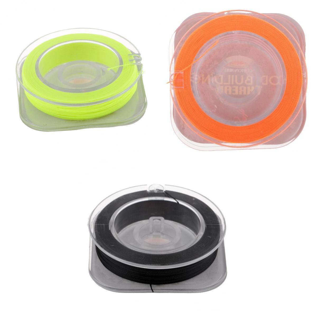 3pcs 50m Fishing Rod Guide Ring Wrapping Lines Rod Building Wrapping Threads