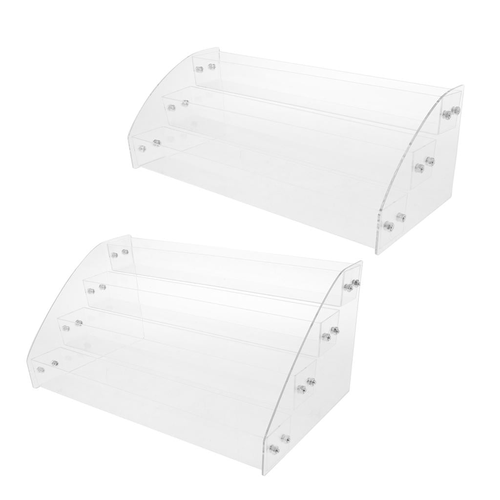 2 Sets Acrylic Sunglasses Display Stands Nail Polish Racks 3Layers 4Layers