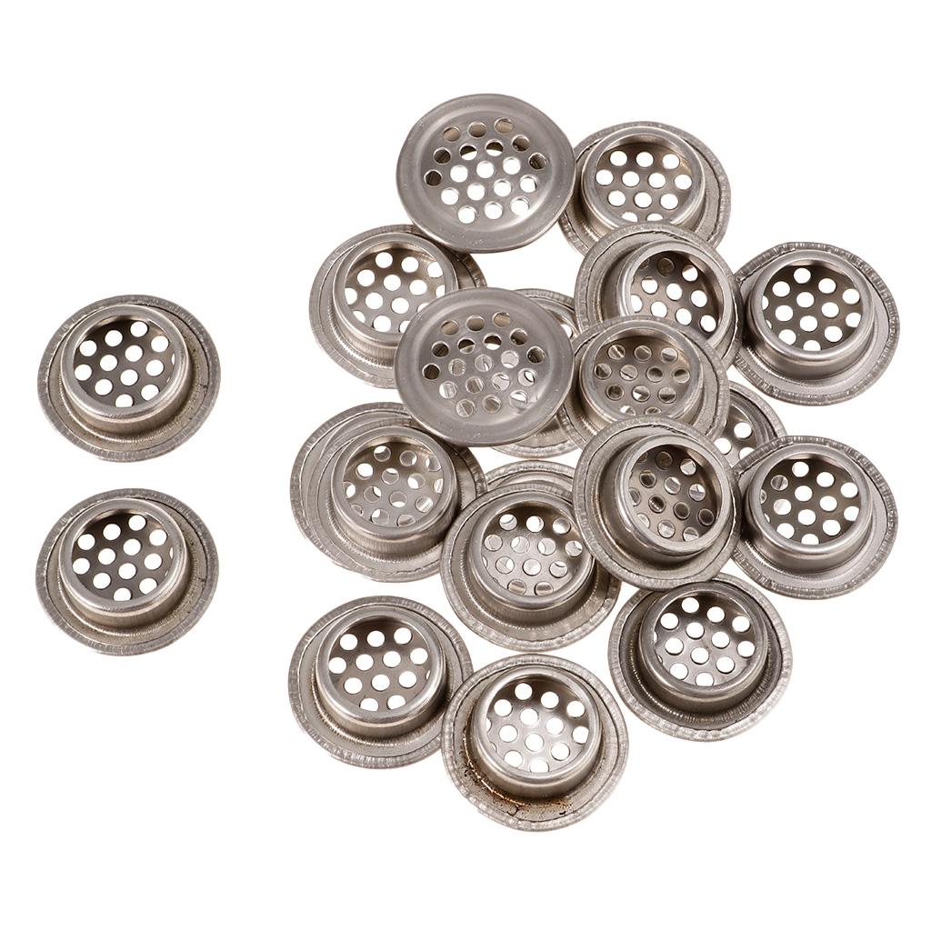 20xStainless Steel Air Vent Louver Round Cabine Hole 19mm