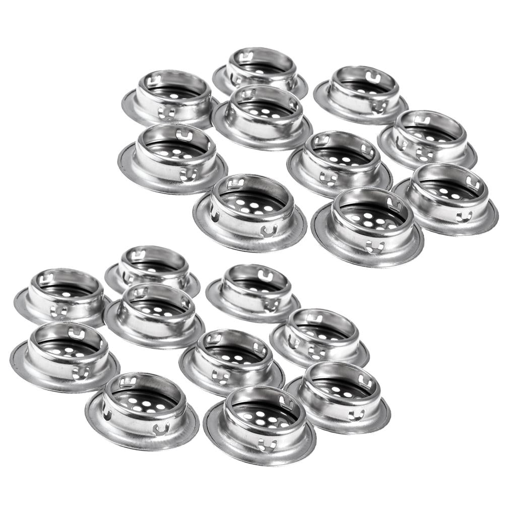 20xStainless Steel Air Vent Louver Round Cabinet Hole 29mm