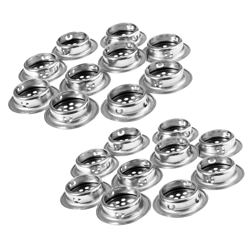 20xStainless Steel Air Vent Louver Round Cabinet Hole 29mm