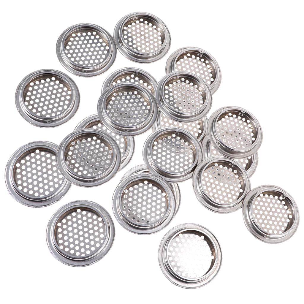 20xStainless Steel Air Vent Louver Round Cabinet Hole 53mm