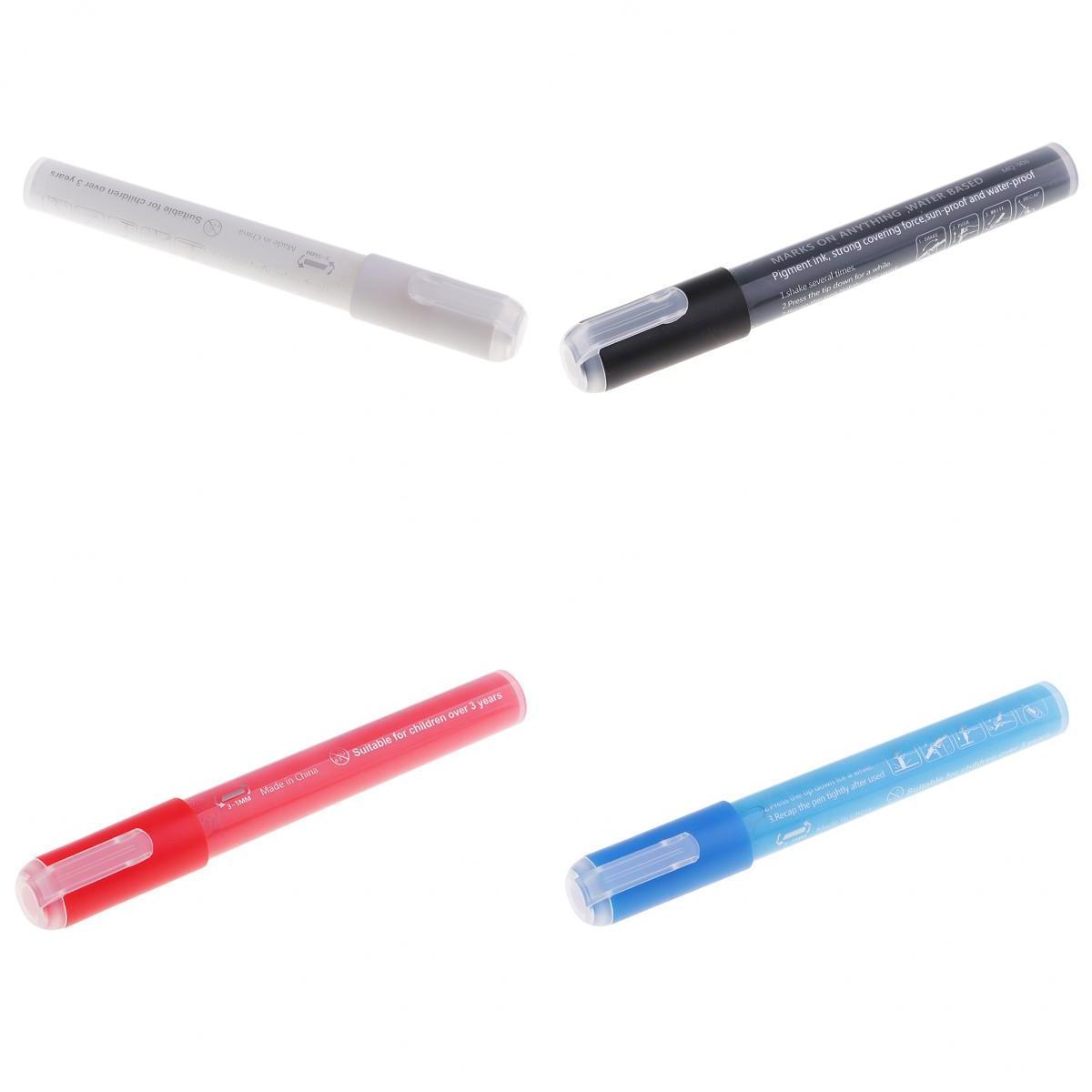 4pcs Acrylic Paint Markers Pen Art Permanent Paint Pens for Painting Craft