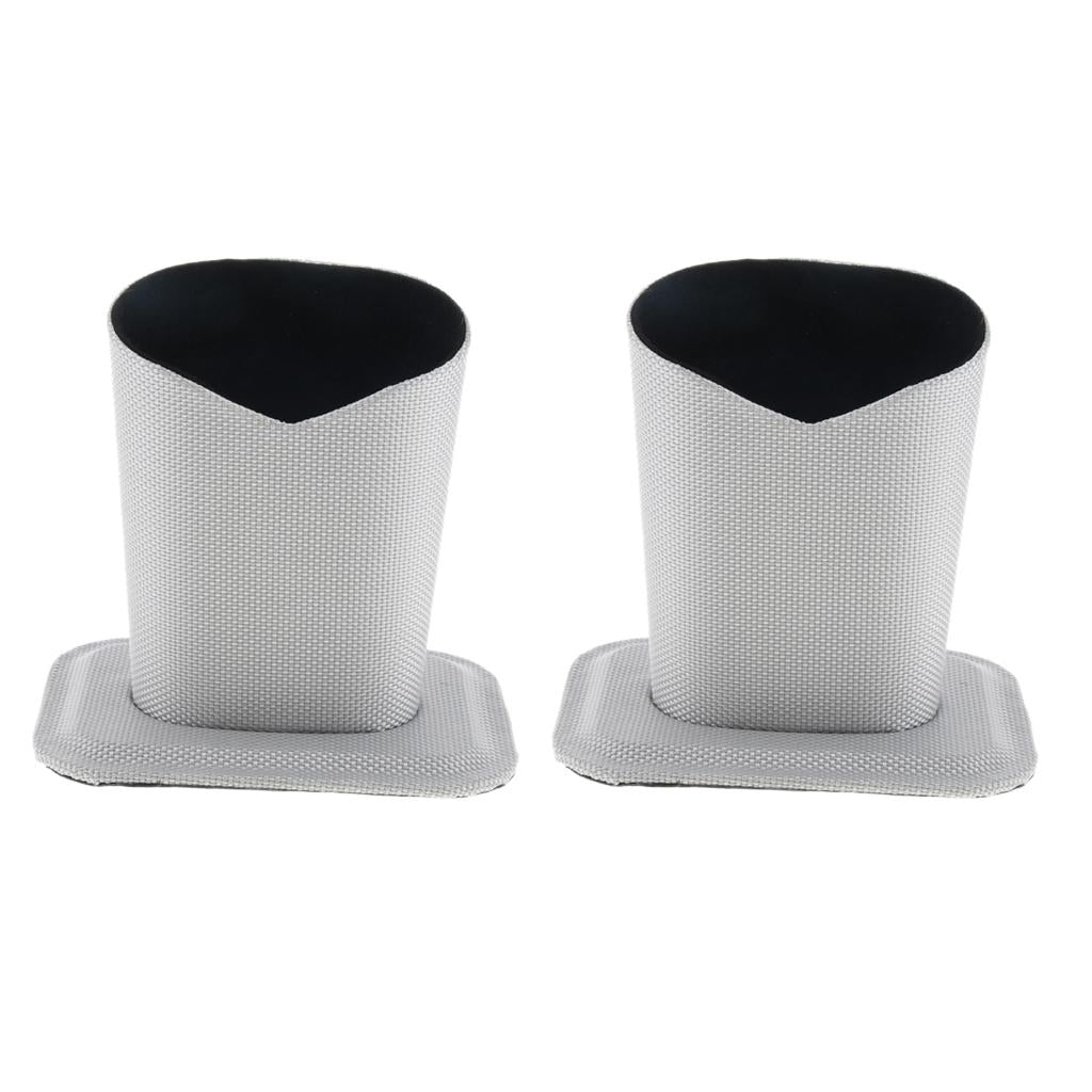 2 Pieces Anti-Scratch Stand Up Glasses Holder Desktop Eyeglass Holder Silver