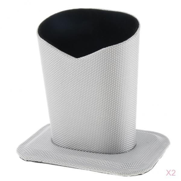 2 Pieces Anti-Scratch Stand Up Glasses Holder Desktop Eyeglass Holder Silver