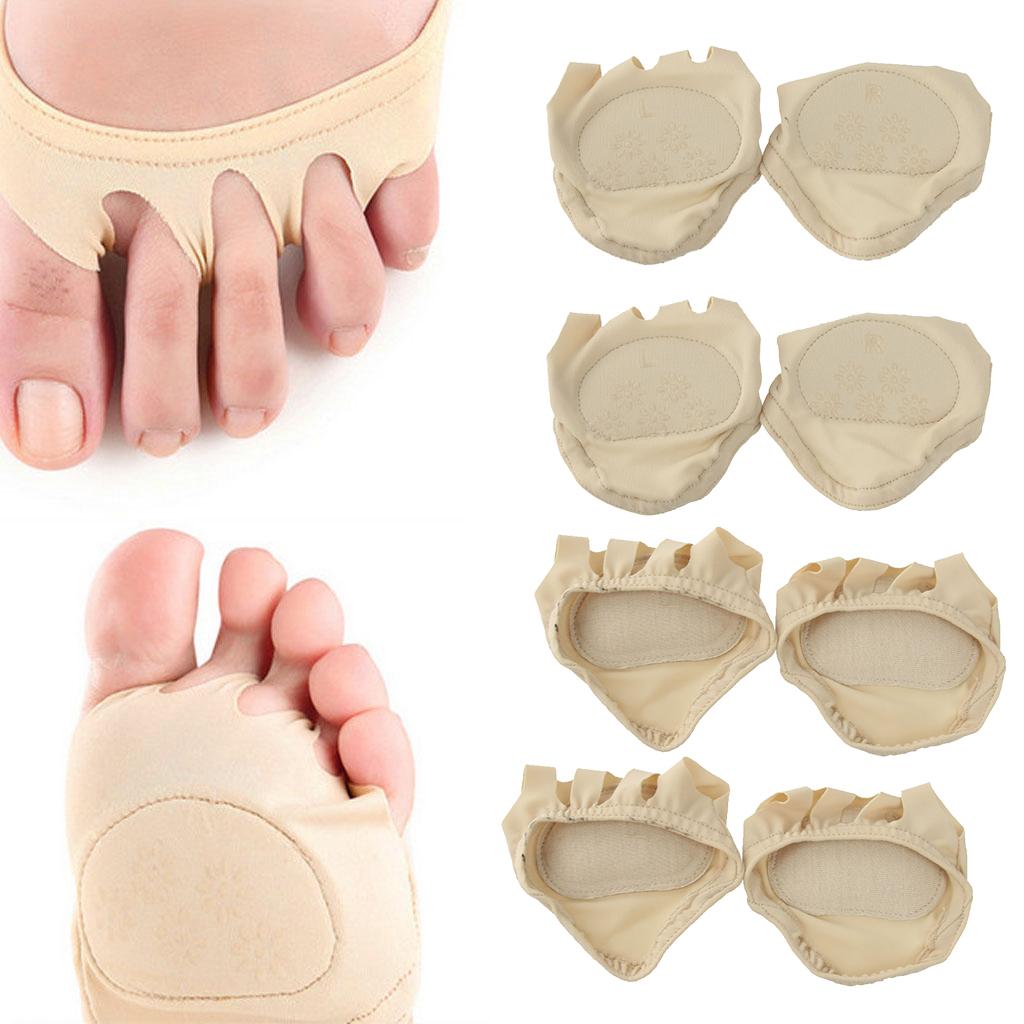 4 Pairs of Forefoot Metatarsal Pain Relief Cushion Ball of Foot Pads