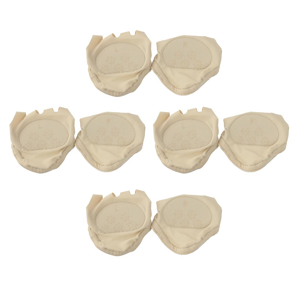 4 Pairs of Forefoot Metatarsal Pain Relief Cushion Ball of Foot Pads