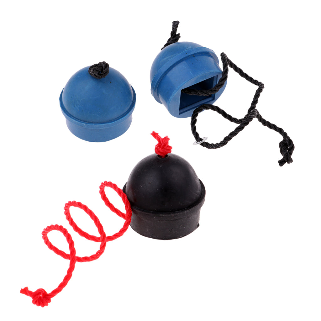 3x Rubber Pool Table Billiard Cue Chalk Holder with String Table Accessories