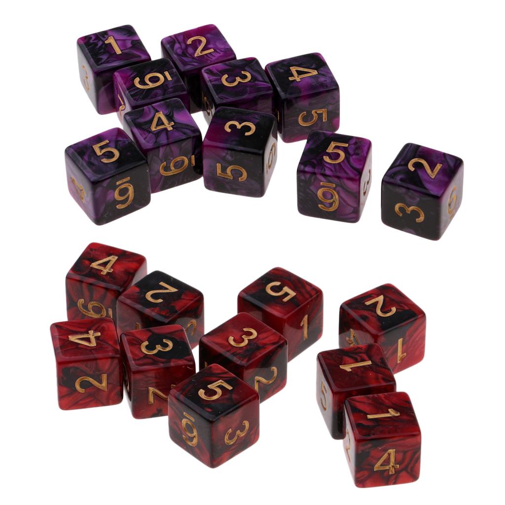 20pcs 6-sided Game Dice 16mm Dice for Board Games / Teaching Math