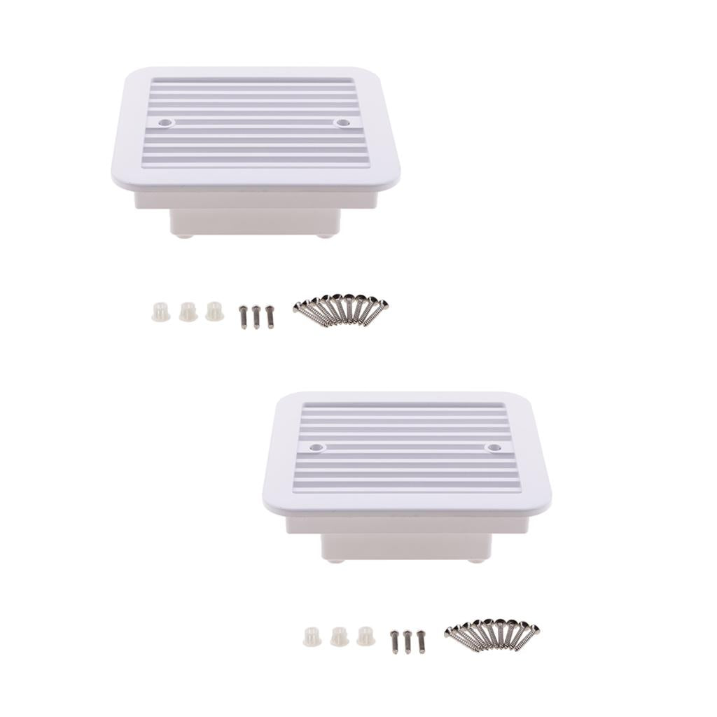 2 X RV Trailer Caravan Side Air Vent Ventilation Blade Fan Blower Cooling