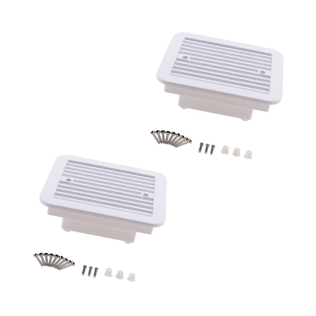 2 X RV Trailer Caravan Side Air Vent Ventilation Blade Fan Blower Cooling