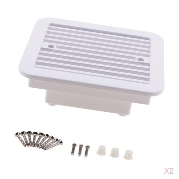2 X RV Trailer Caravan Side Air Vent Ventilation Blade Fan Blower Cooling