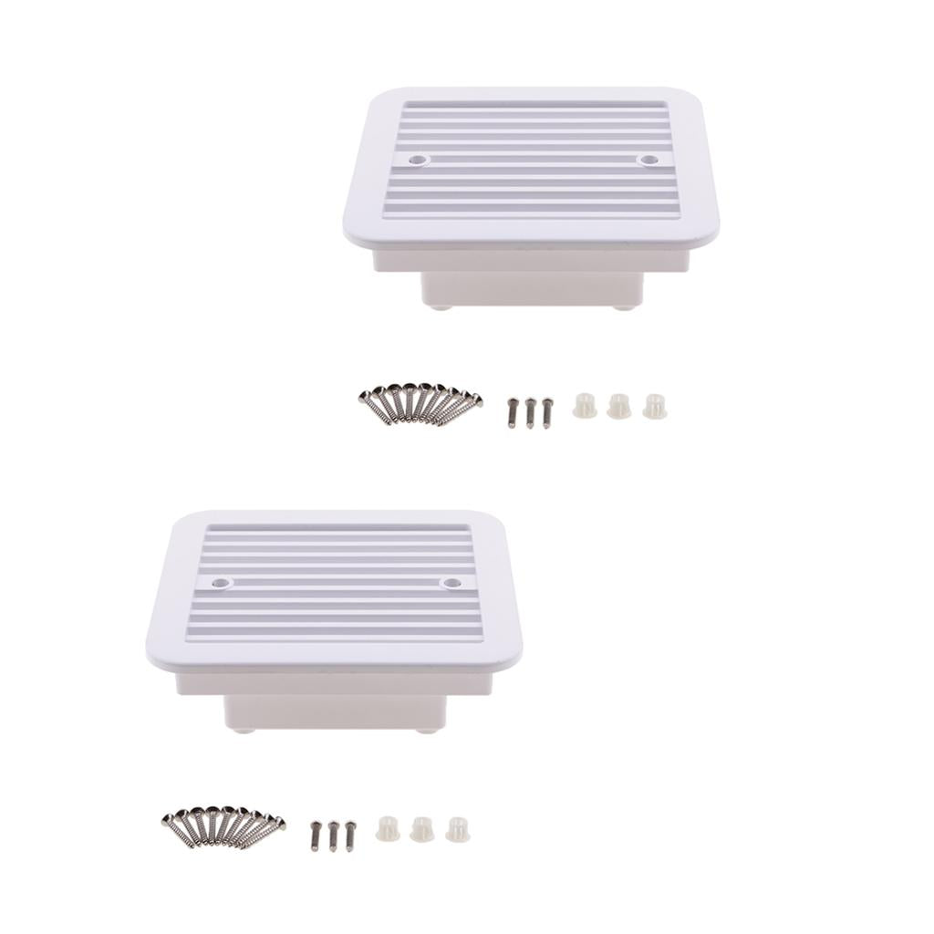 2 X RV Trailer Caravan Side Air Vent Ventilation Blade Fan Blower Cooling