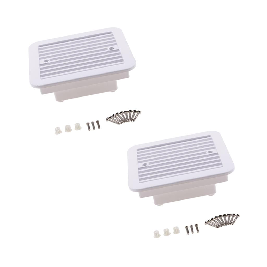 2 X RV Trailer Caravan Side Air Vent Ventilation Blade Fan Blower Cooling