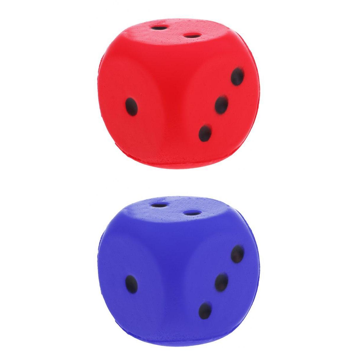 2pcs Sponge Dice Foam Dot Dice Playing Dice for Teaching Education Toy