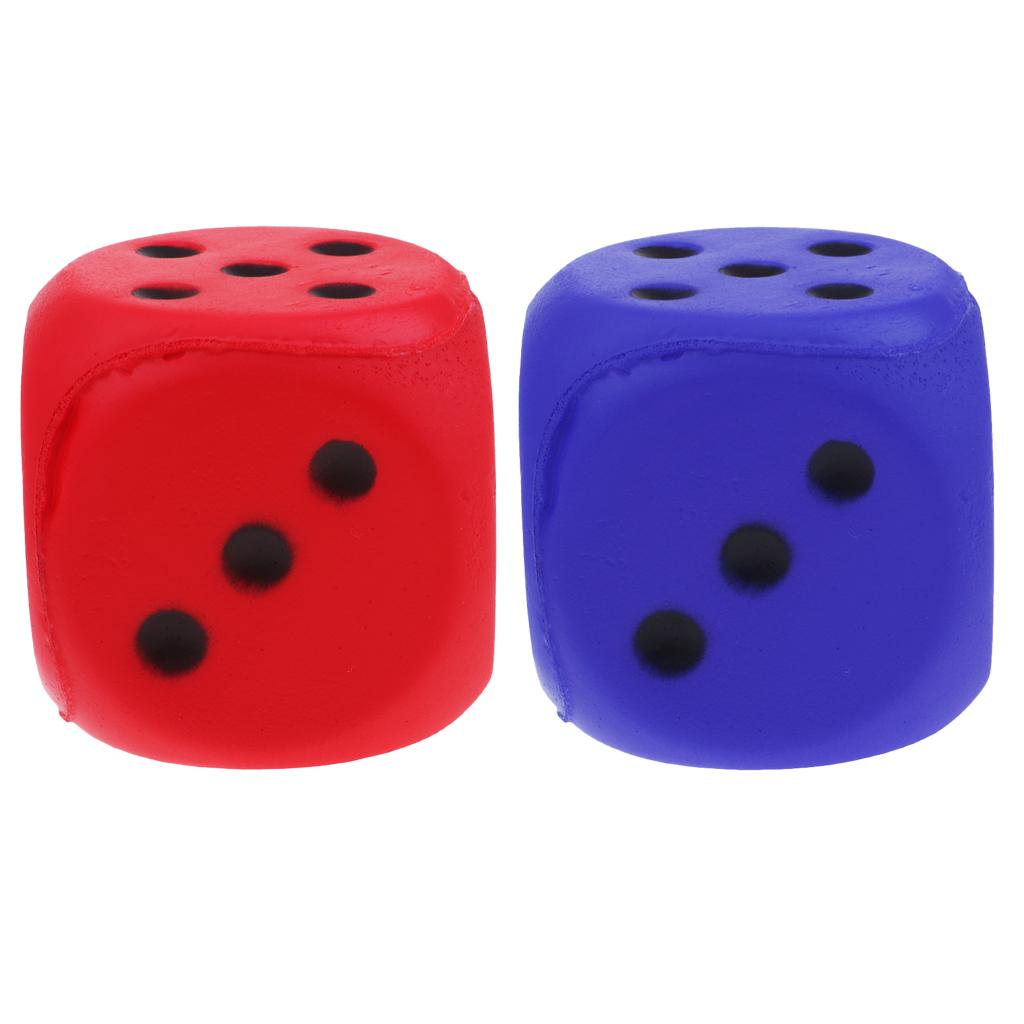 2pcs Sponge Dice Foam Dot Dice Playing Dice for Teaching Education Toy