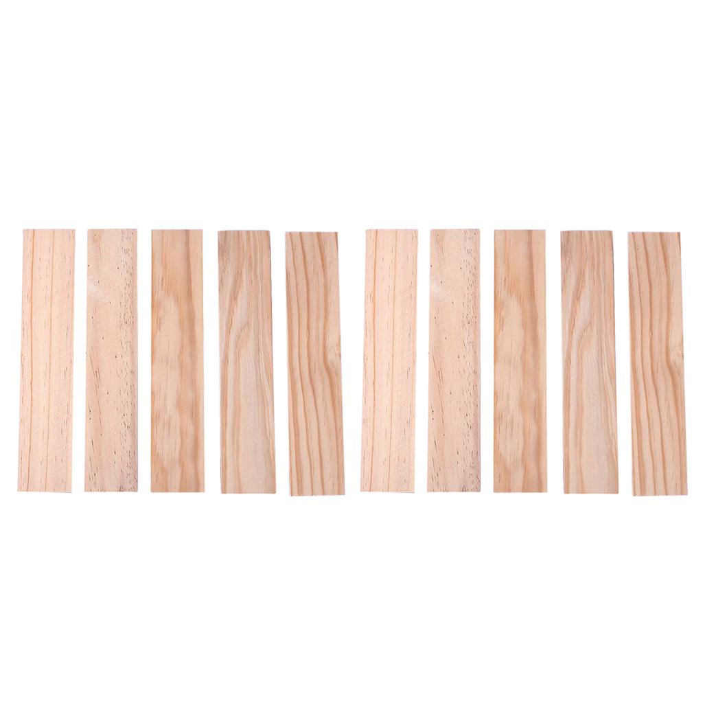 10pcs 250mm Wooden Strips Wood Sticks for Sand Table Building 250 x 50 x 5mm