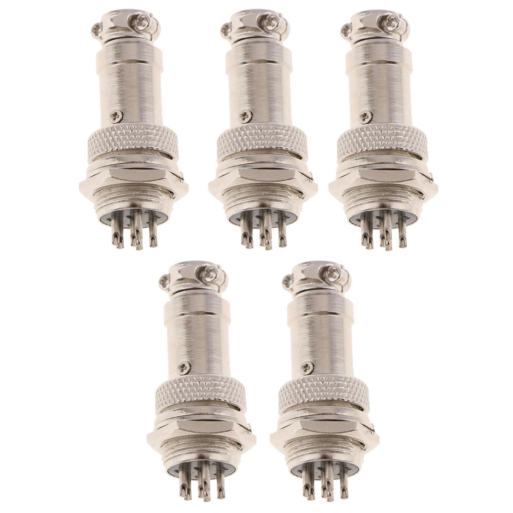5pair GX16 Air Plug Aviation Plug And Socket Connectors GX16-6 Pin