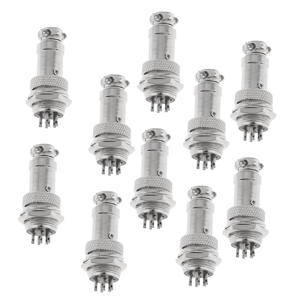 10 pairs GX16 Air Plug Aviation Plug And Socket Connectors GX16-6 Pin