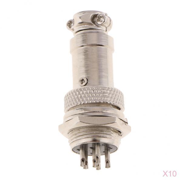 10 pairs GX16 Air Plug Aviation Plug And Socket Connectors GX16-6 Pin