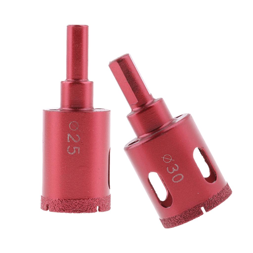 1x Diamond tool drill bit set glass ceramic marble tile 25mm+30mm