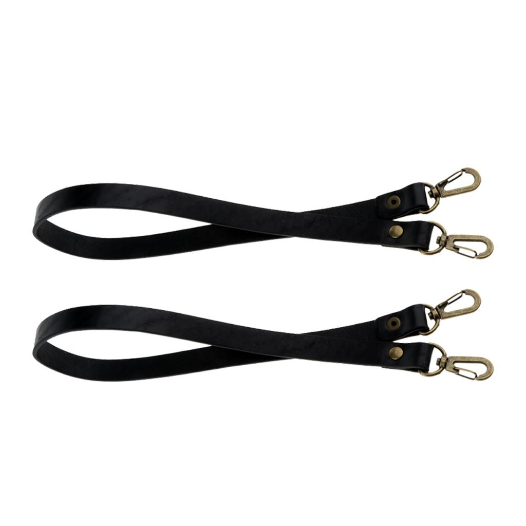 2pcs Genuine Leather Handbag Bag Strap Replacement Bag Handle Holder 50cm