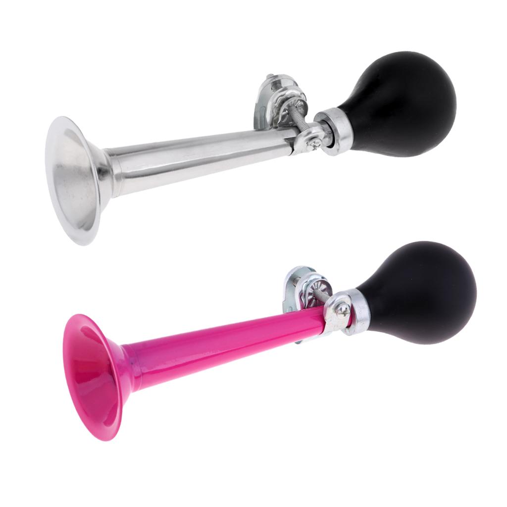 2Pcs Bike Cycling Air Horn Hooter Bell Straight Horn Squeeze Rubber Bulb