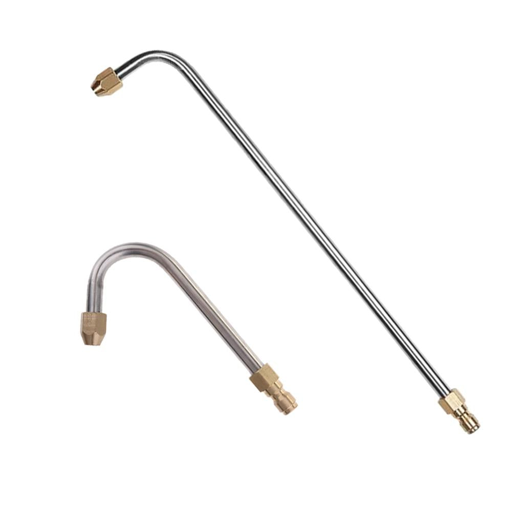 2pcs Water Washer Lance Spray Wand 1/4'' Quick Release 90 Degree & U Shape