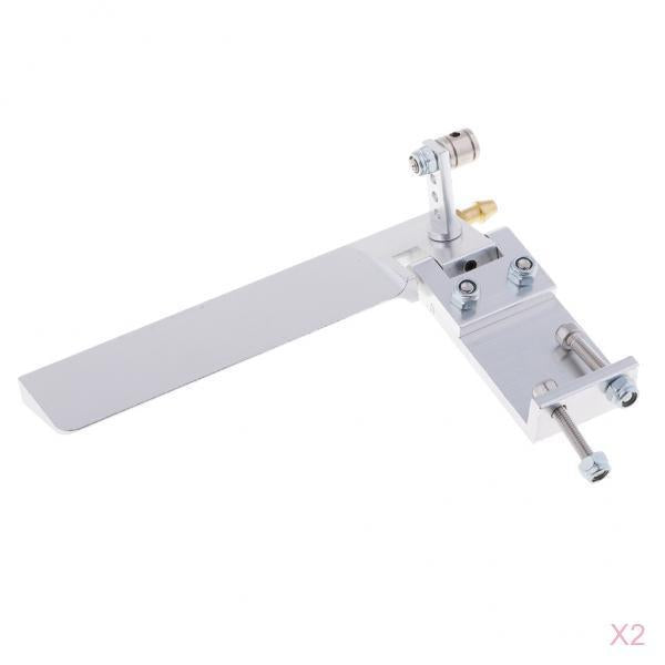 2pcs Aluminum Alloy 95mm RC Boat Rudder Water Pickup Absorbing Steering