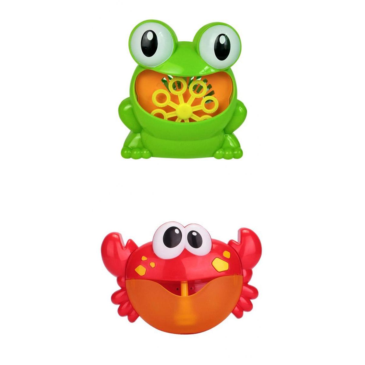 2X Crab Bubble Maker Machine Musical Bubble Automated Bath Baby Toy