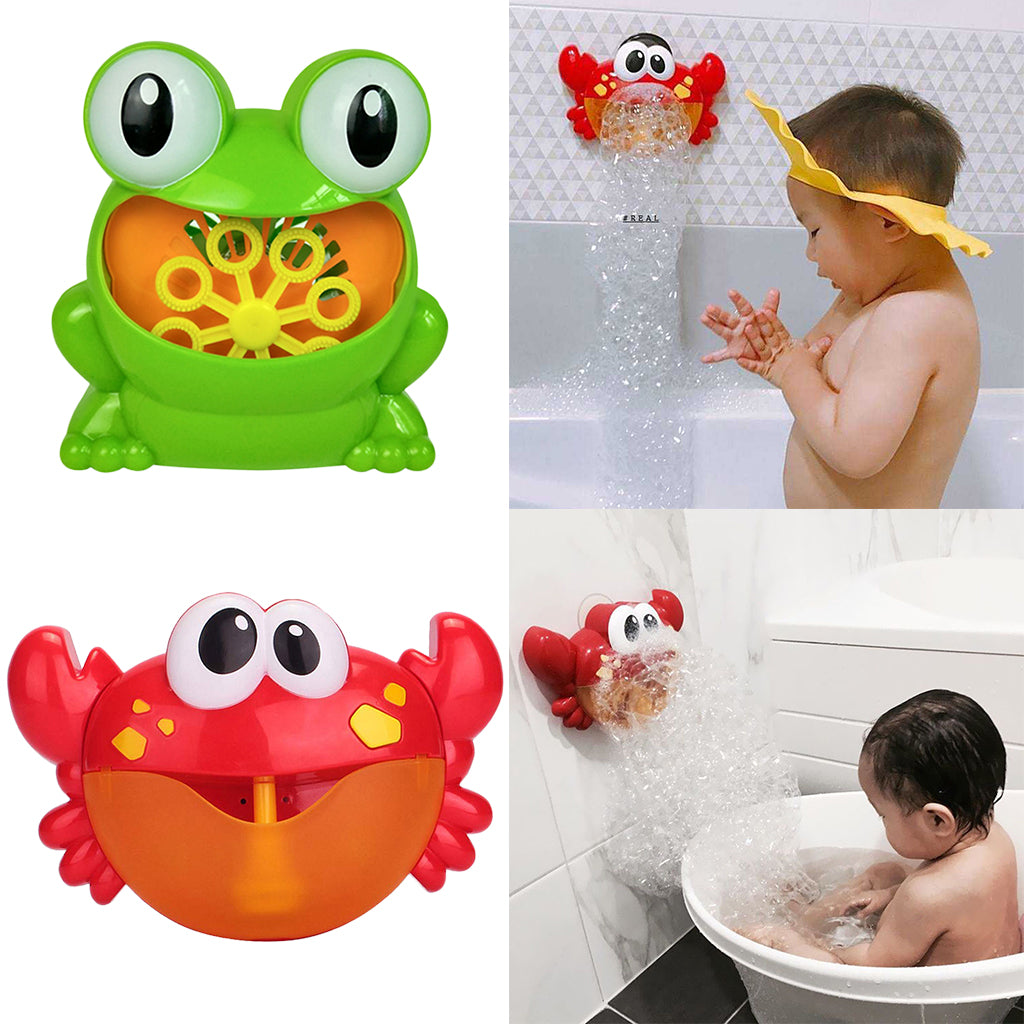 2X Crab Bubble Maker Machine Musical Bubble Automated Bath Baby Toy
