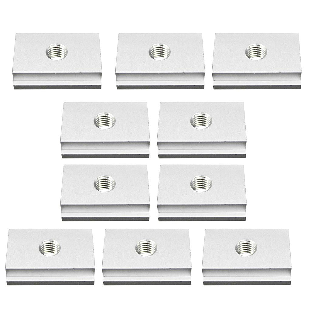 10x M8 T-Slider for T-slot for Various Woodworking Jigs Aluminum Alloy