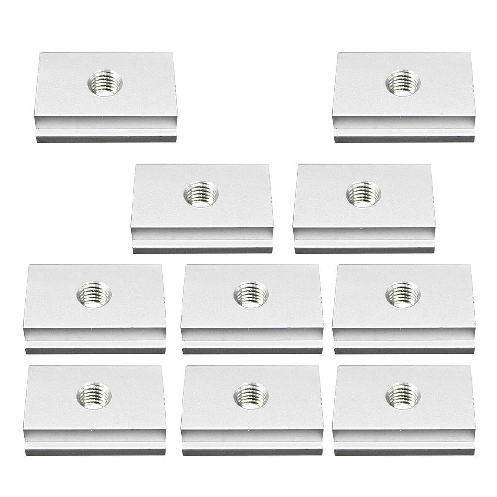 10x M8 T-Slider for T-slot for Various Woodworking Jigs Aluminum Alloy