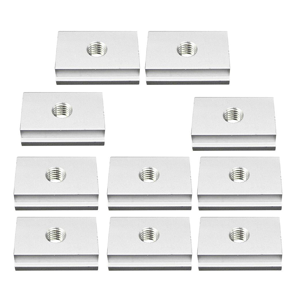 10x M8 T-Slider for T-slot for Various Woodworking Jigs Aluminum Alloy