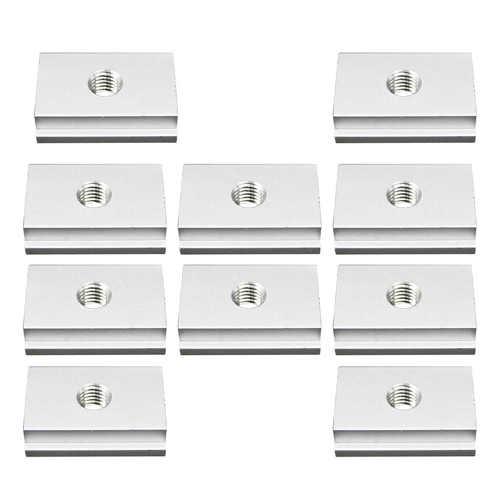 10x M8 T-Slider for T-slot for Various Woodworking Jigs Aluminum Alloy