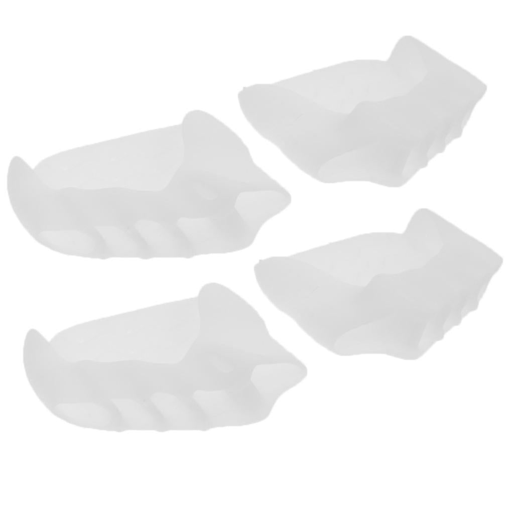 2 Pairs Silicone Five Toe Separators Bunion Protectors Men Women Daily Use