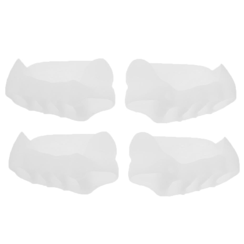 2 Pairs Silicone Five Toe Separators Bunion Protectors Men Women Daily Use