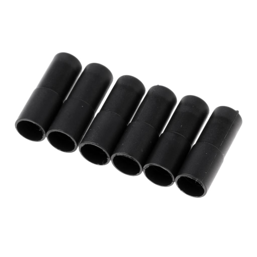 Bicycle Brake Cable Line Housing Tube Pipe Wire Cover with 6 End Cap Black