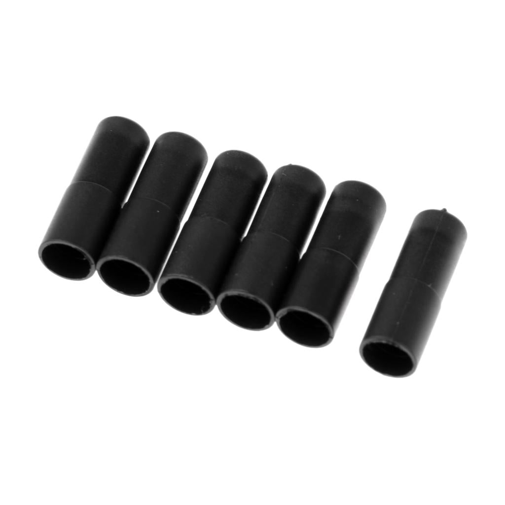 Bicycle Brake Cable Line Housing Tube Pipe Wire Cover with 6 End Cap Black