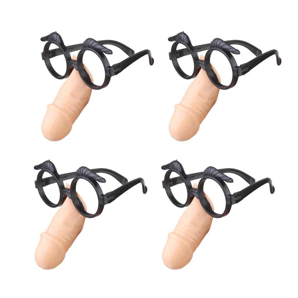 4pcs Plastic Willy Glasses Frame Hen Stag Party Girls Night Out Supplier