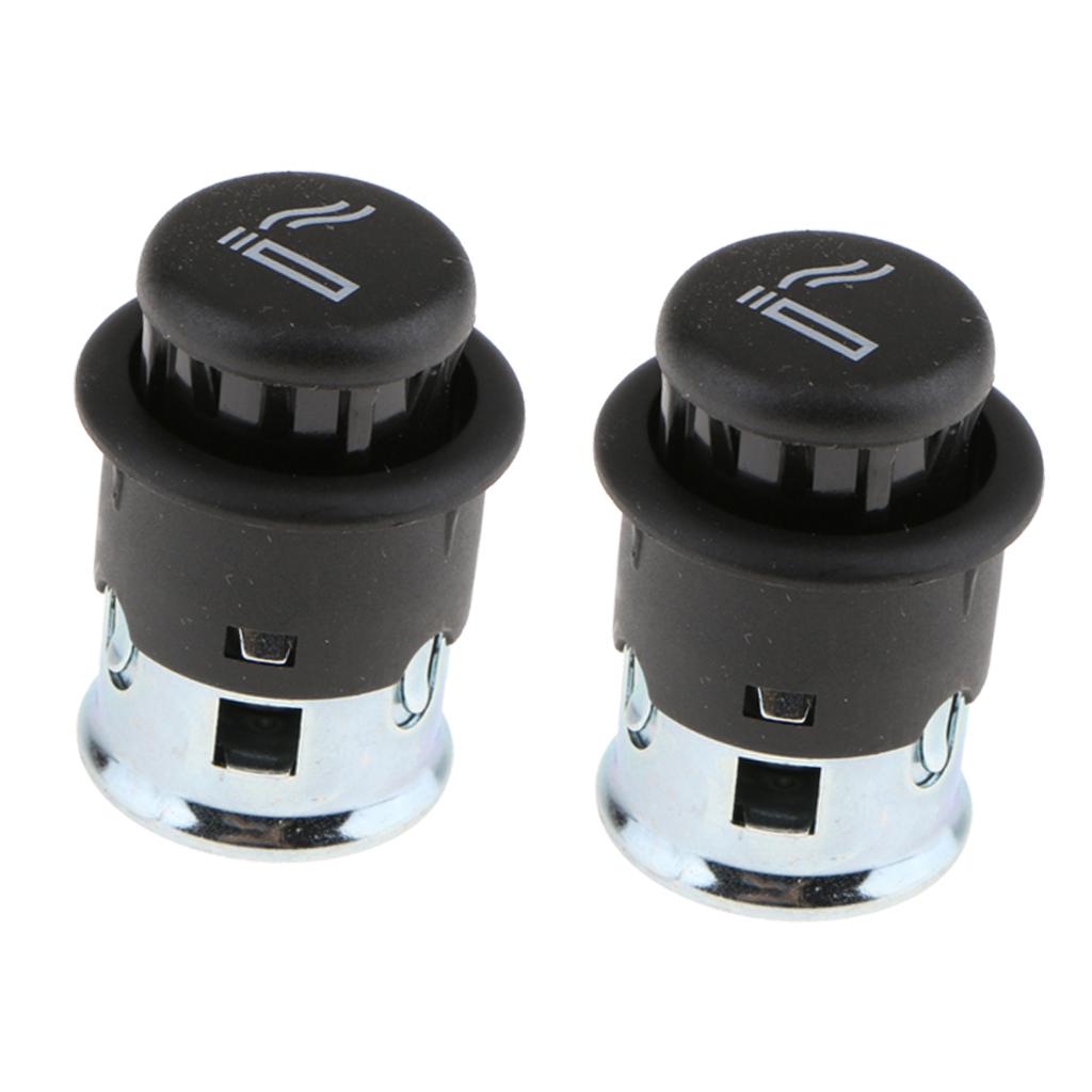 2Pcs Cigarette Lighter For VW Jetta Golf Passat AUDI A3 SKODA Octavia Superb
