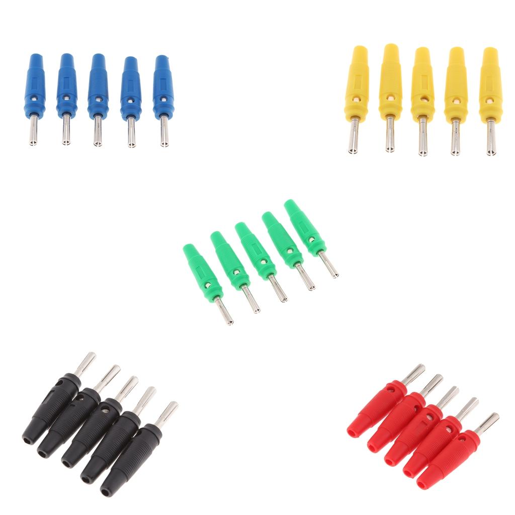 25Pieces 4mm Wire Audio Speaker Cable Banana Plug Connectors Adapter