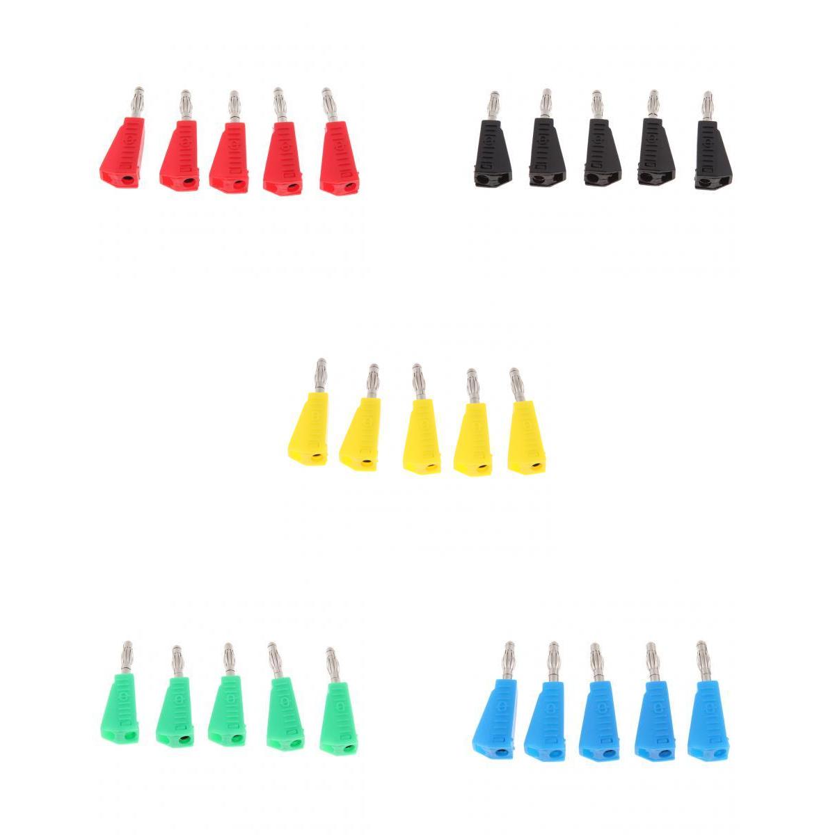 25Pieces 4mm Banana Plug for Test Probes Instrument Meter Connector
