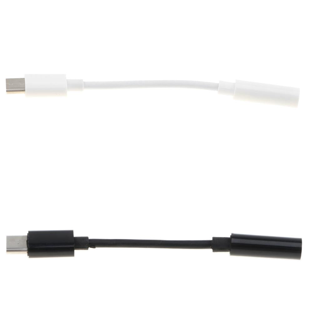 2 Piece Type c To 3.5mm Audio Cable Adapter Aux Headphone Jack For Samsung