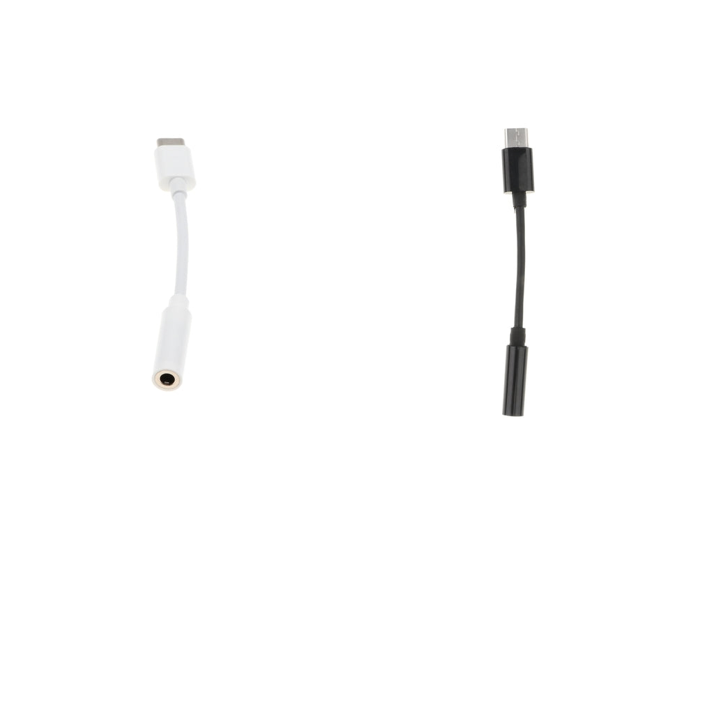 2 Piece Type c To 3.5mm Audio Cable Adapter Aux Headphone Jack For Samsung