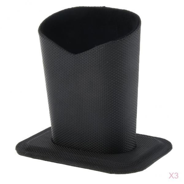 3 Pieces Anti-Scratch Stand Up Glasses Holder Desktop Eyeglass Holder Black